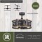 Vaxcel Kodiak Black and Burnished Teak Rustic Ceiling Fan with LED Light Kit and Remote Moose F0103 - alternate 3